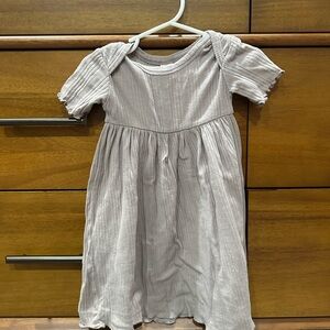 Kate Quinn Purplish Gray Ribbed Dress, Size 18-24 Months